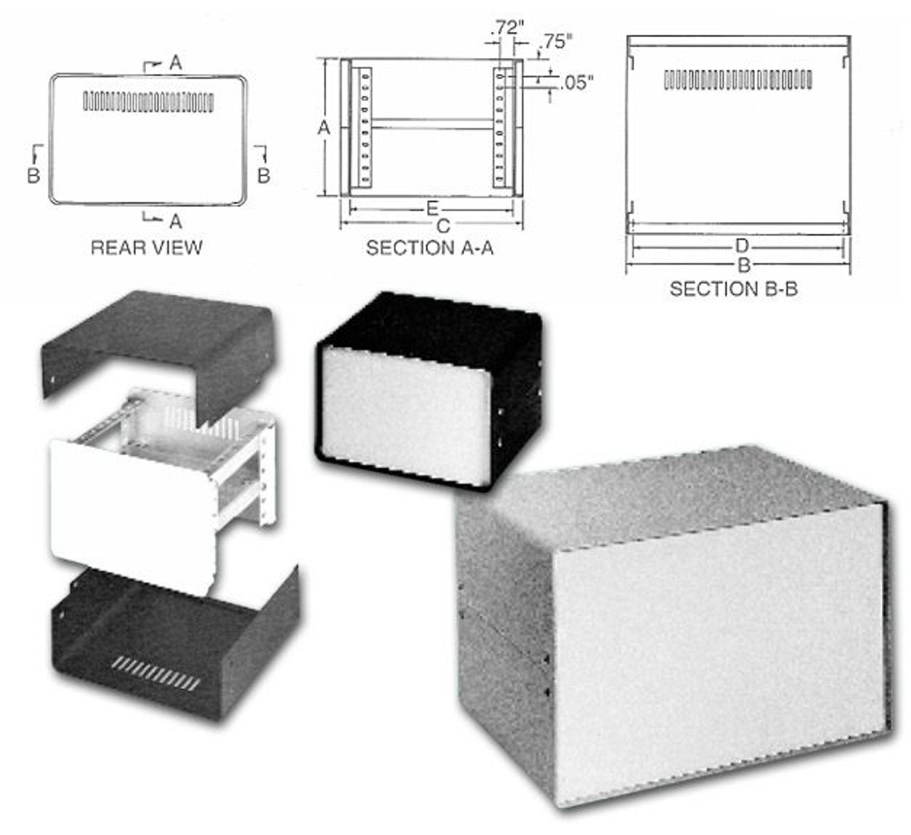 Bud Industries Inc. CS-11206-BT Small Cabinet Bud Industries Inc. CS-11206-BT Small Cabinet