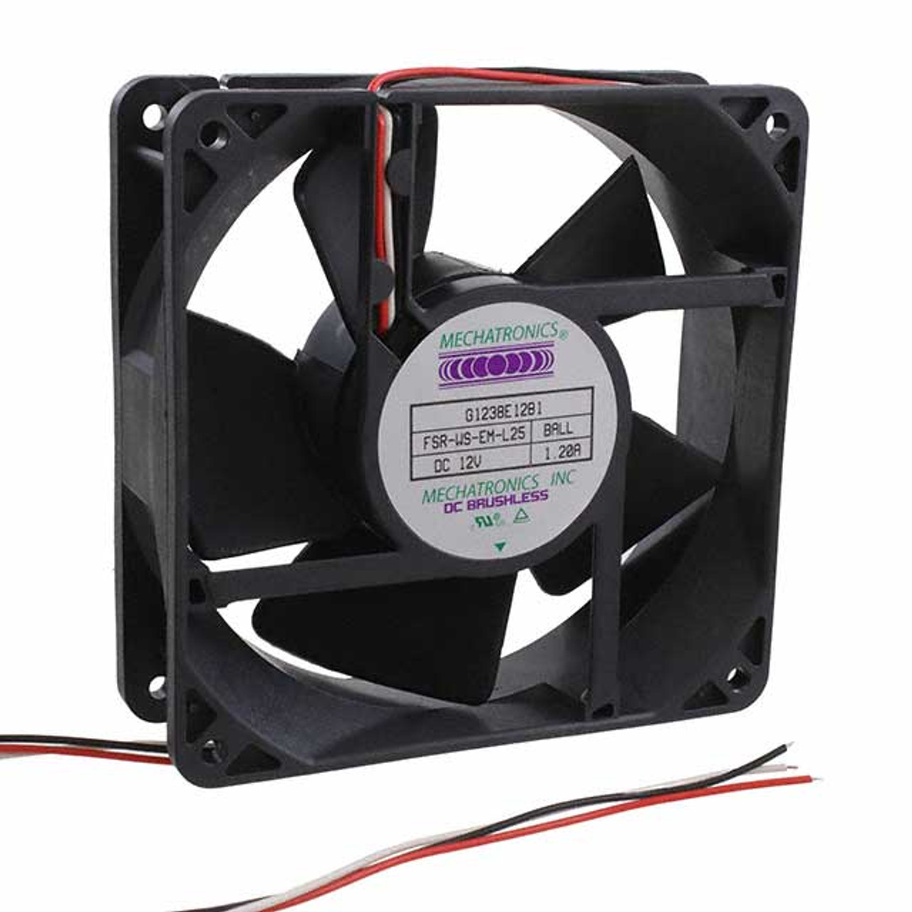 Mechatronics G1238E12B1-FSR-WS-EM-L25 DC Axial Fan