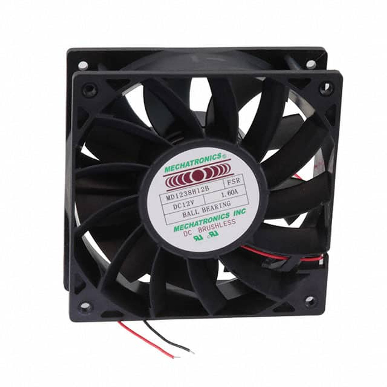 Mechatronics MD1238H12B-FSR-26AWG DC Axial Fan