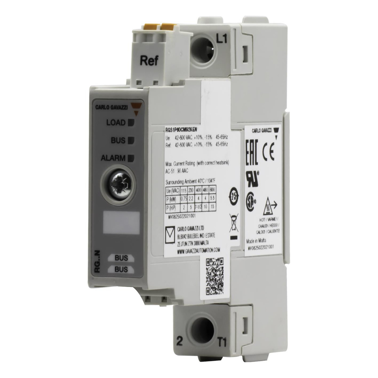Carlo Gavazzi RGS1P60CM92KEN Solid State Contactor