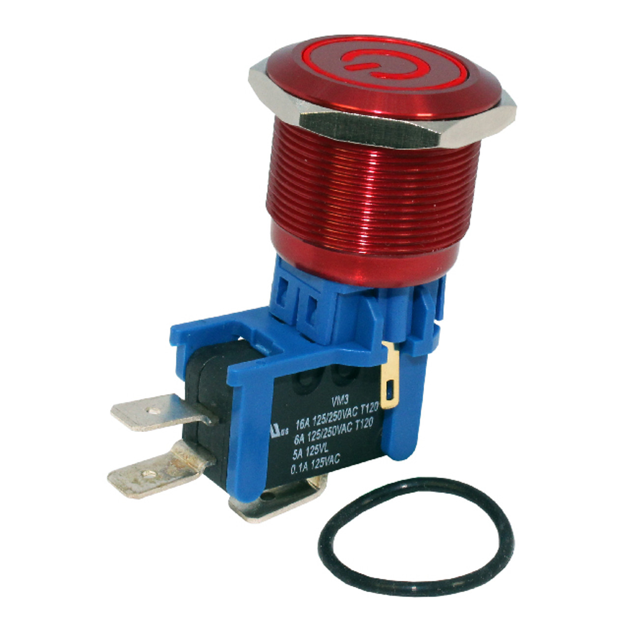 CIT Relay and Switch DHU251LGRRGNB Pushbutton Swtich