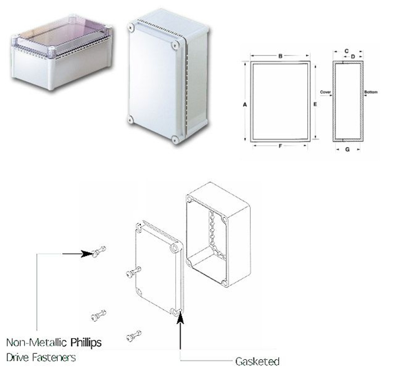 Bud Industries Inc. NBD-10449 Plastic Box