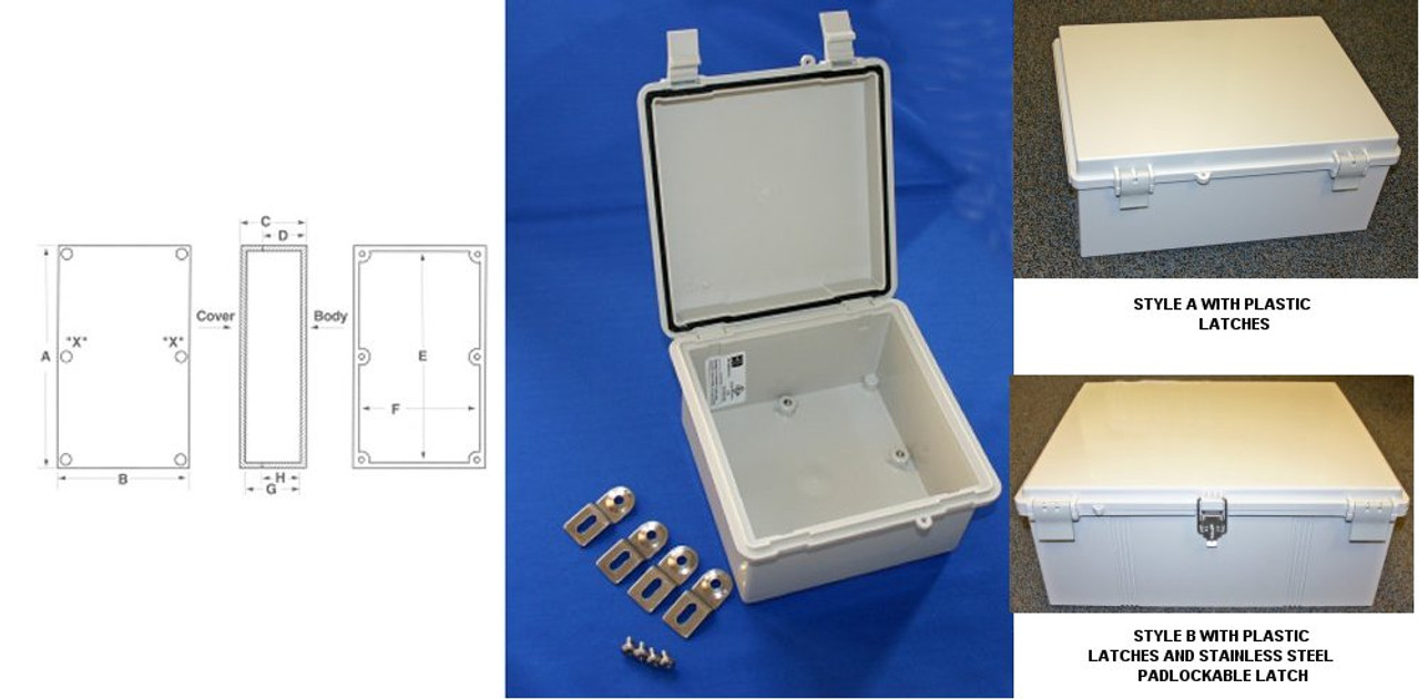 Bud Industries Inc. NBF-32124 Plastic Box