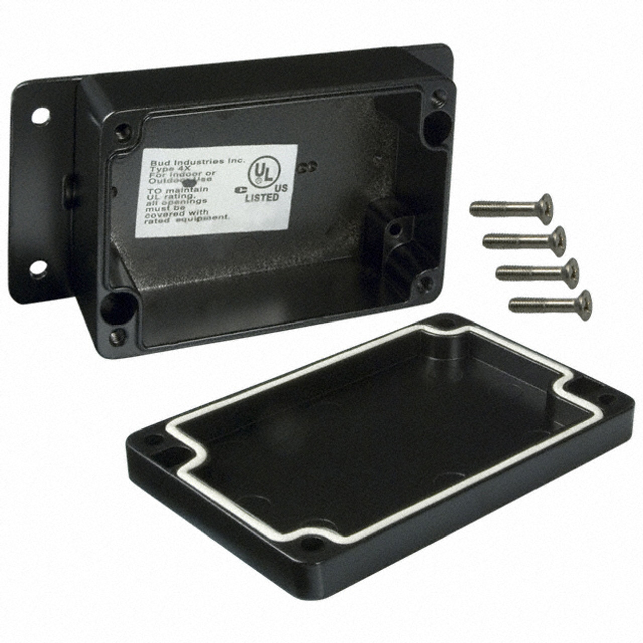 Bud Industries Inc. AN-2812-B Die-Cast Aluminum Box