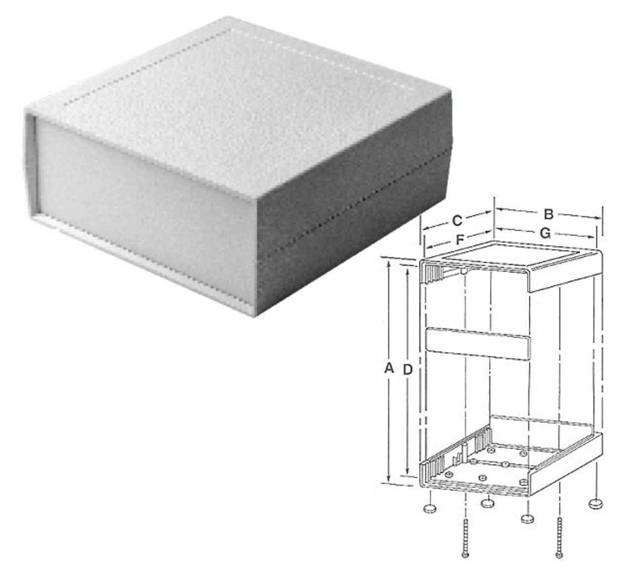 Bud Industries Inc. PC-11404 Plastic Box