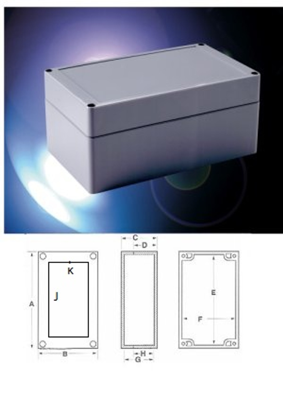 Bud Industries Inc. PNR-2601 Plastic Box