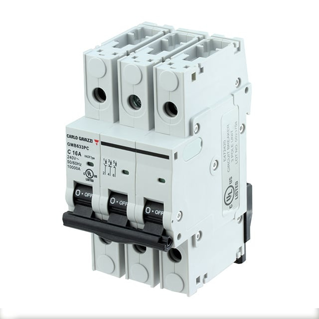 Carlo Gavazzi GMB633PC63 Thermal Magnetic Circuit Breaker