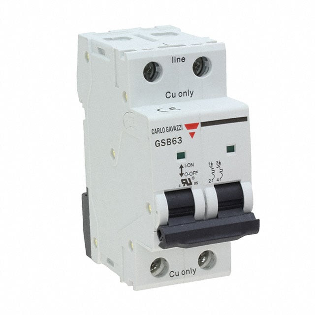 Carlo Gavazzi GSB632PC63 Thermal Magnetic Circuit Breaker