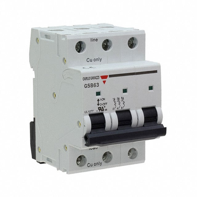 Carlo Gavazzi GSB633PC4 Thermal Magnetic Circuit Breaker