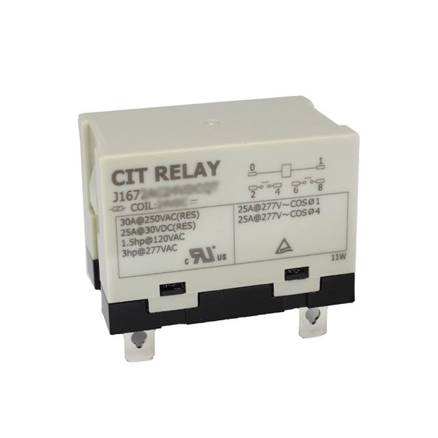 CIT Relay and Switch J1671AC24VDCQ Power Relay