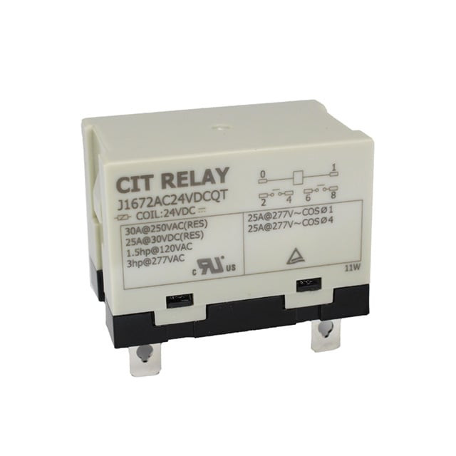 CIT Relay and Switch J1672AC24VDCQT Power Relay