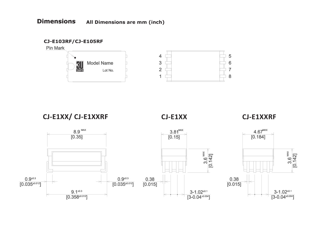 Standex Electronics CJ-E105 Reed Relay