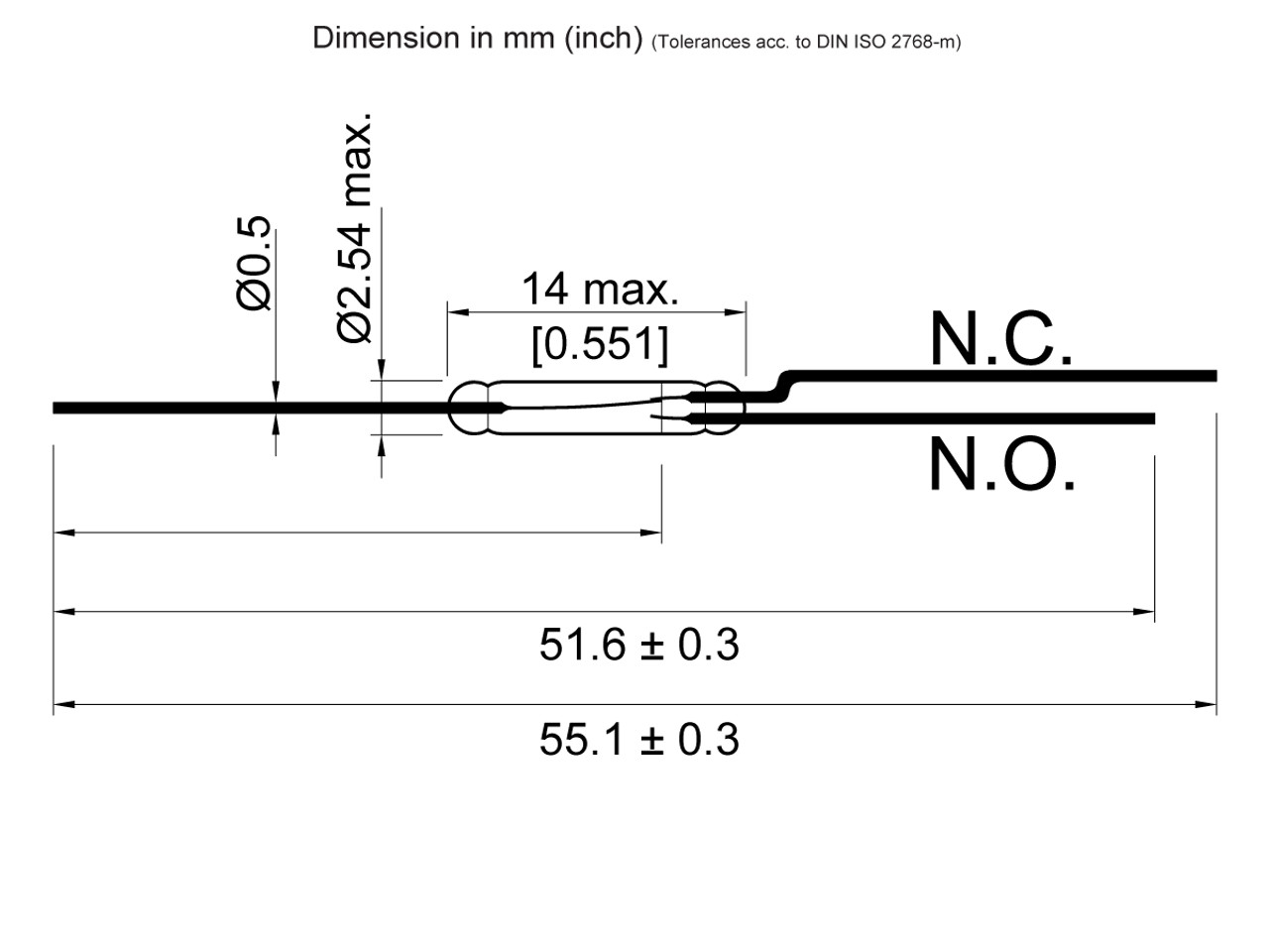Standex Electronics ORT 551-1/25-30 AT Reed Switch