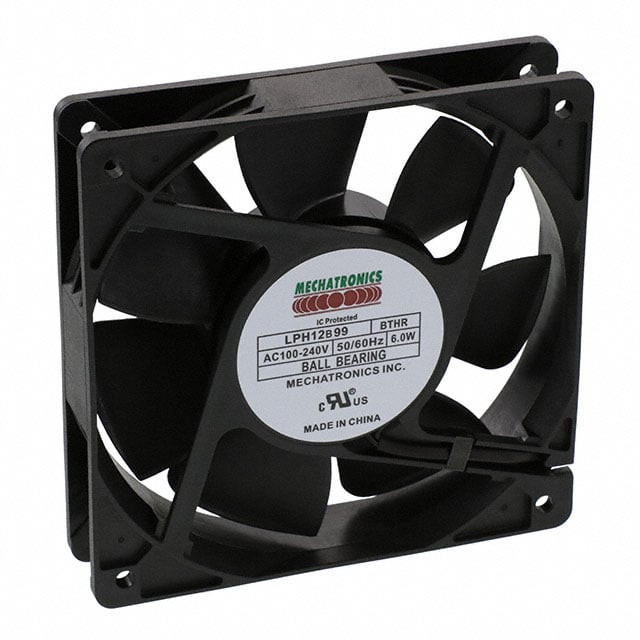 Mechatronics LPH12B99-BWHR-B1 120x120x25mm EC axial fan