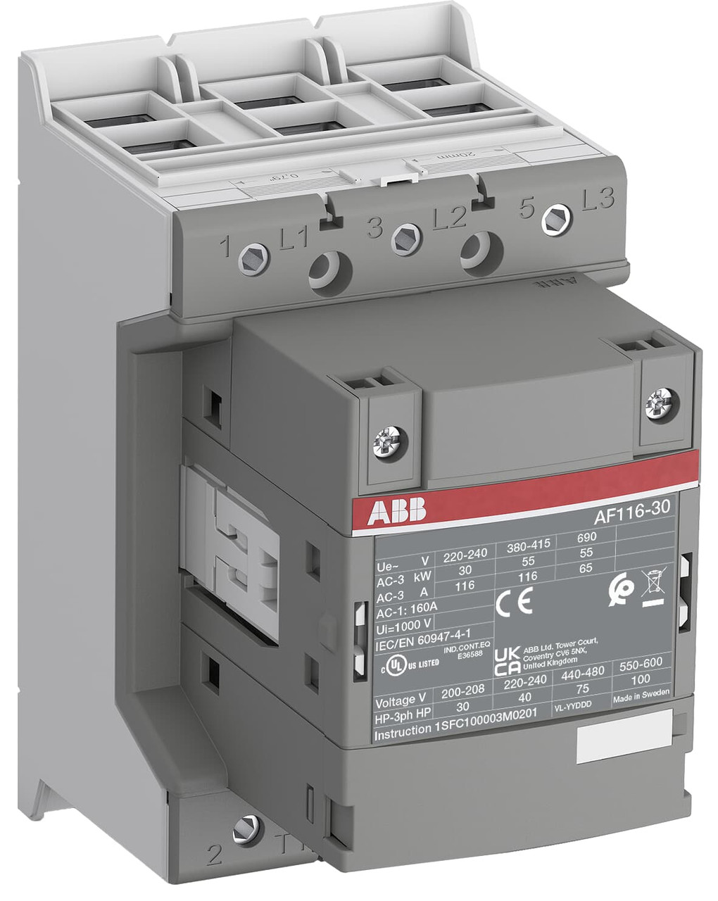 ABB AF116-30-00-43 Non-Reversing Contactors