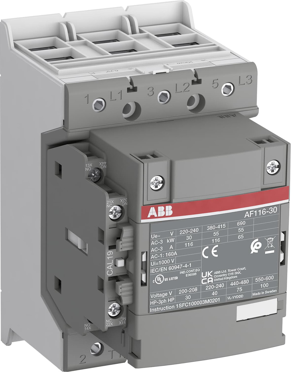 ABB AF116-30-11-43 Non-Reversing Contactors