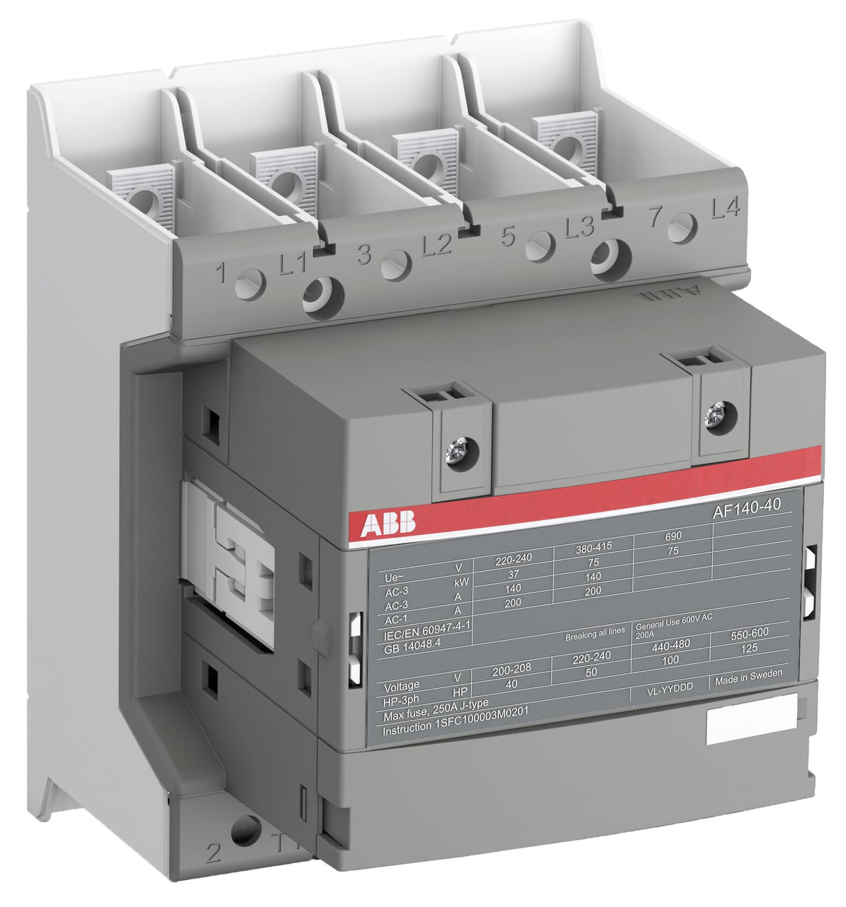 ABB AF140-40-00B-11 Non-Reversing Contactors