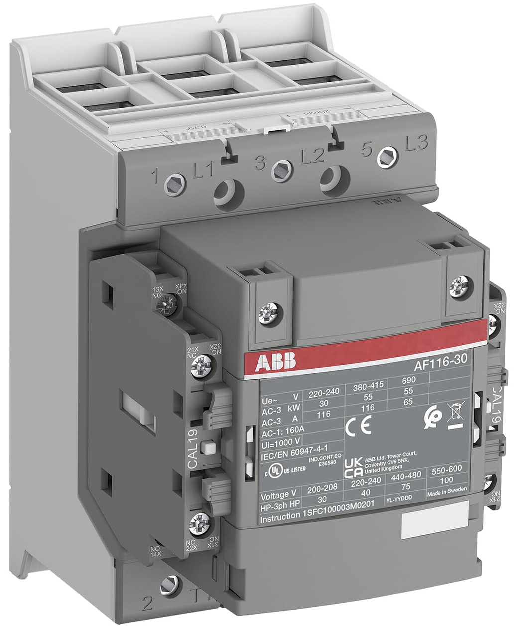 ABB AF116-30-22-42 Non-Reversing Contactors