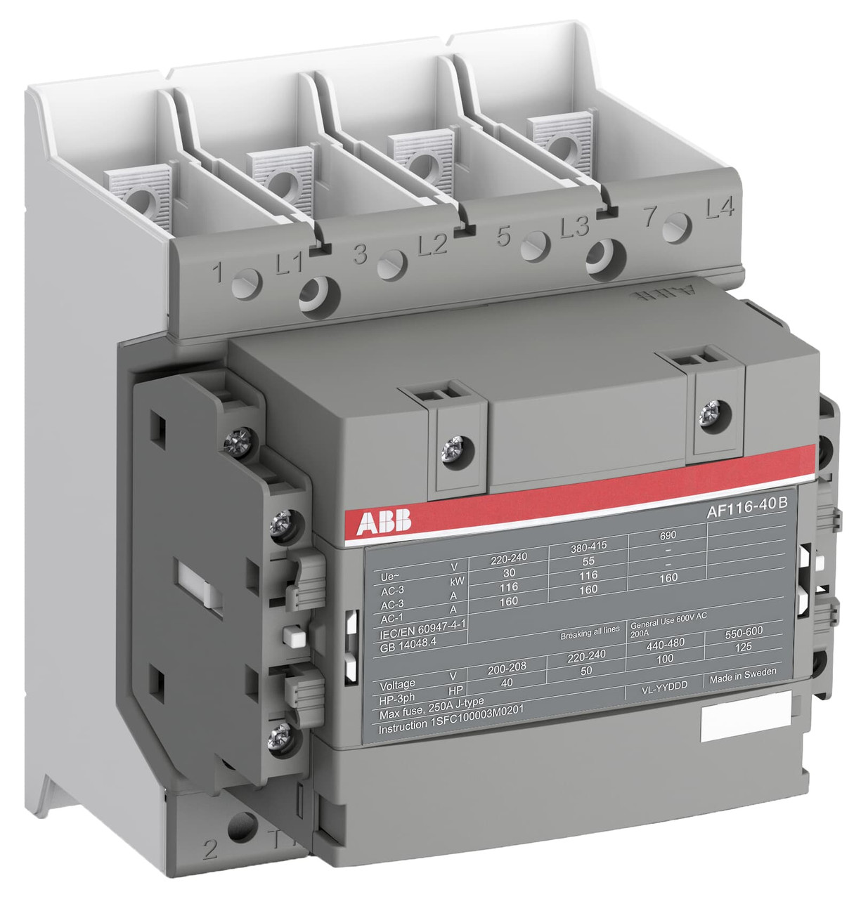 ABB AF116-40-22B-12 Non-Reversing Contactors