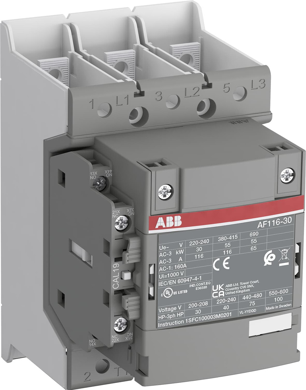 ABB AF116-30-11B-42 Non-Reversing Contactors