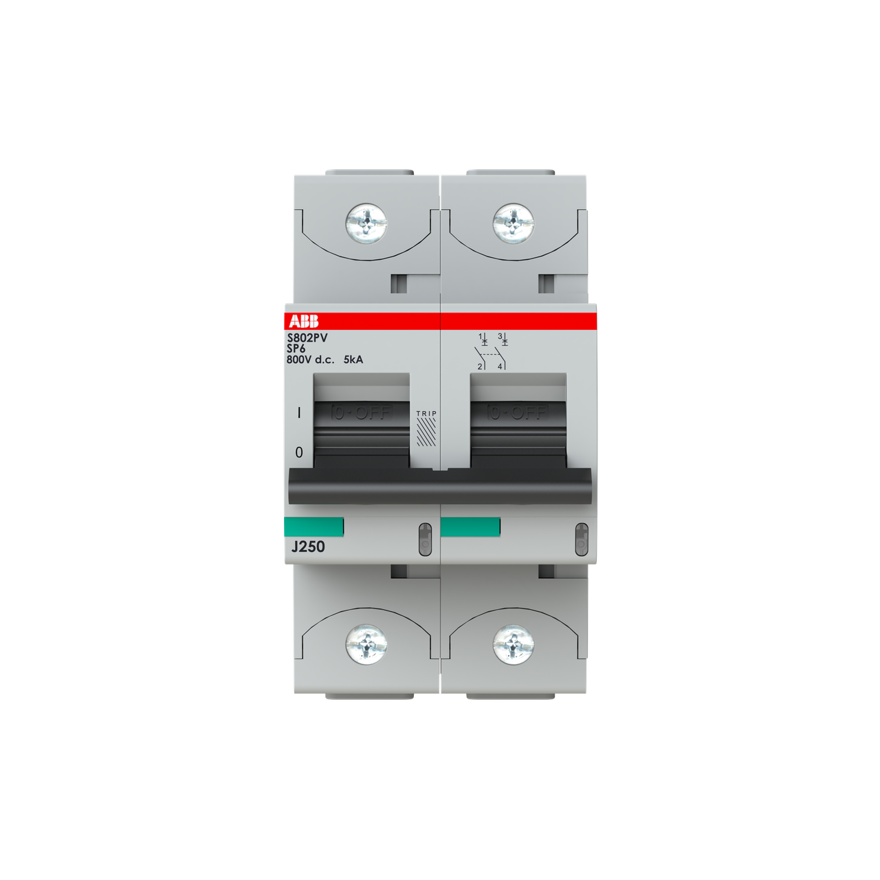 ABB S802PV-SP6 Thermal Magnetic Circuit Breaker