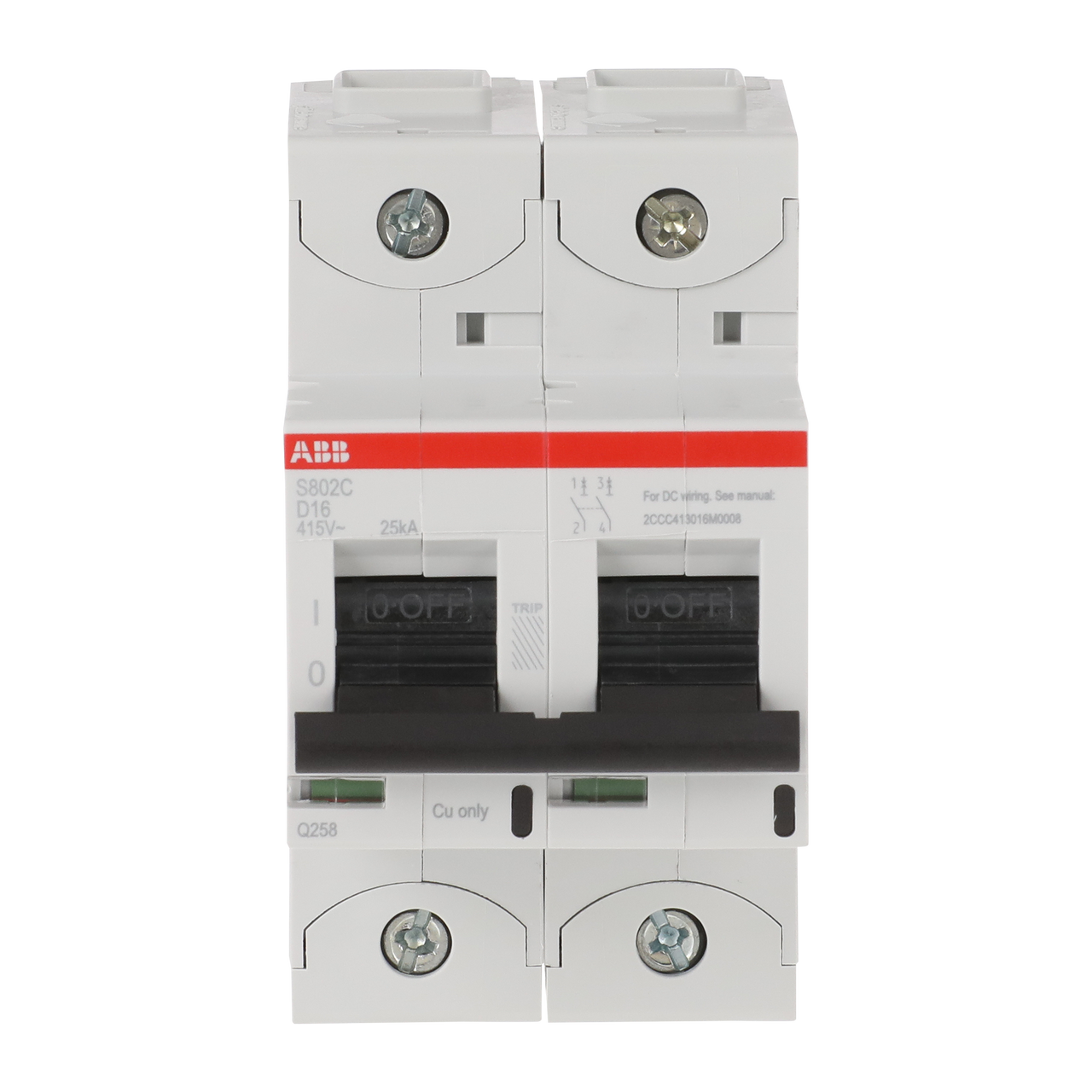 ABB S802C-D16 Thermal Magnetic Circuit Breaker