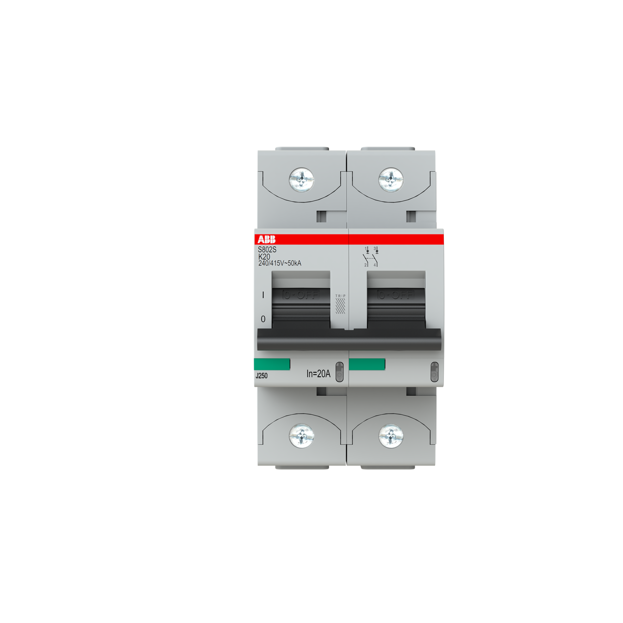 ABB S802S-K20 Thermal Magnetic Circuit Breaker
