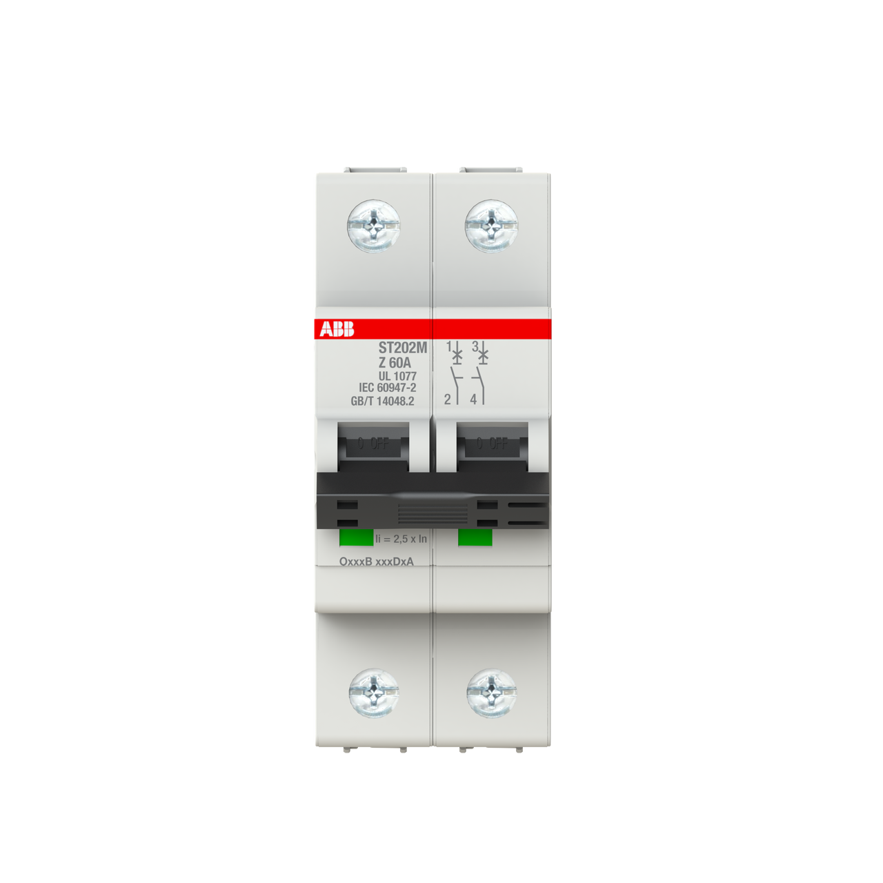 ABB ST202M-Z60 Thermal Magnetic Circuit Breaker