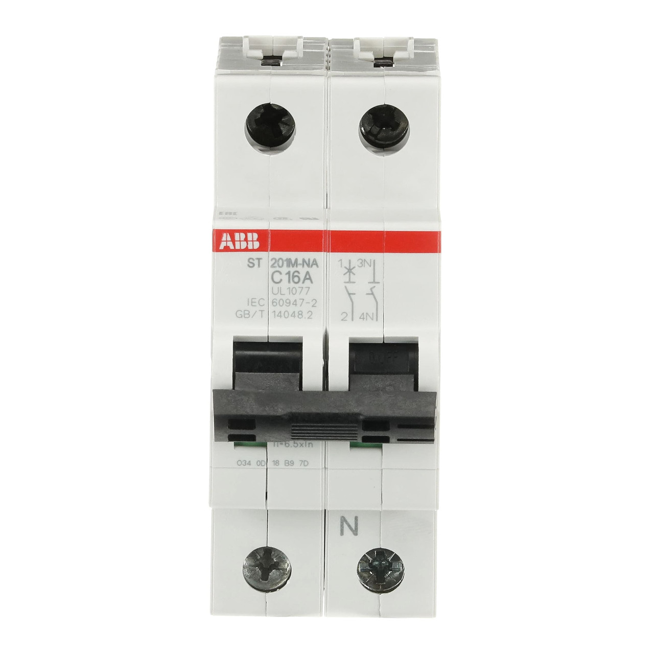 ABB ST201M-C16NA Thermal Magnetic Circuit Breaker