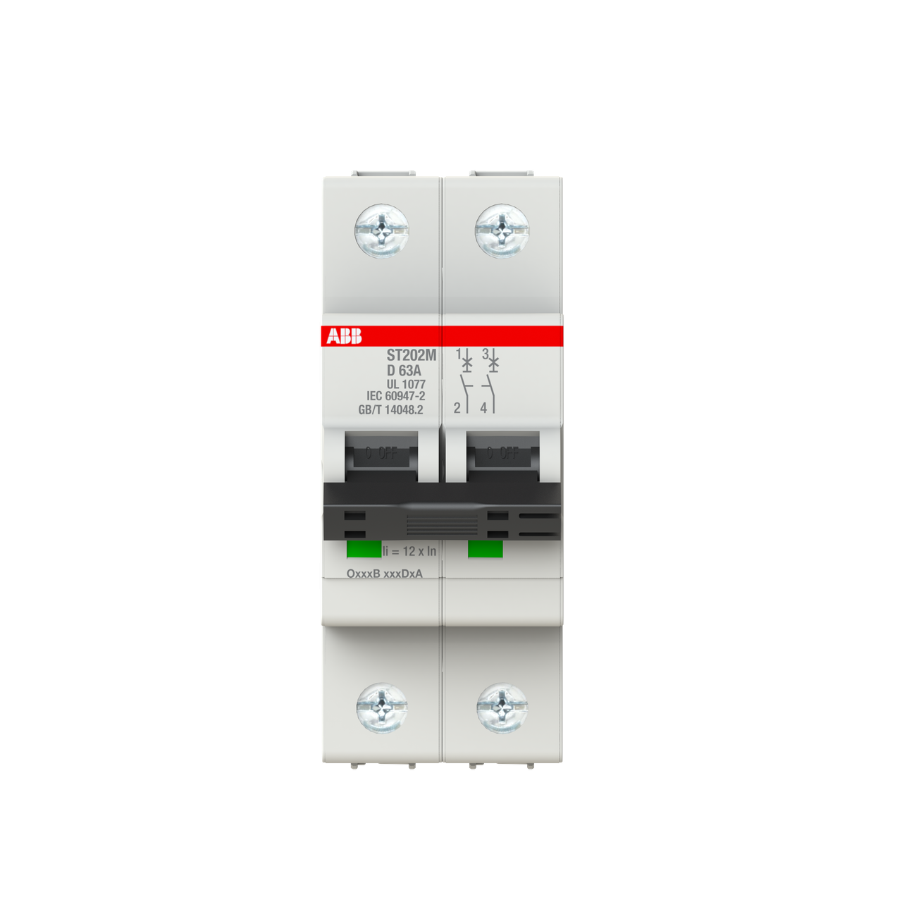 ABB ST202M-D63 Thermal Magnetic Circuit Breaker