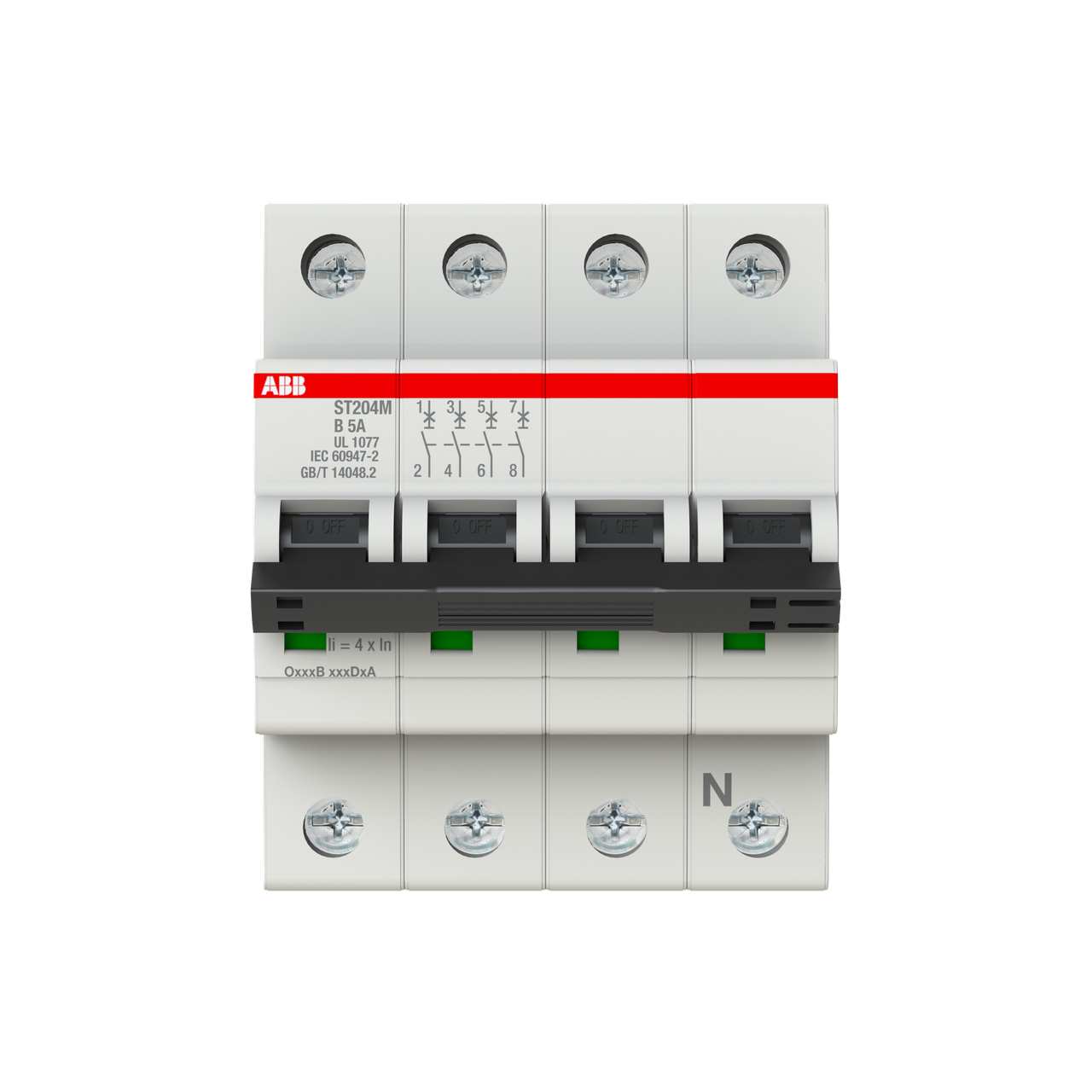 ABB ST204M-B5 Thermal Magnetic Circuit Breaker