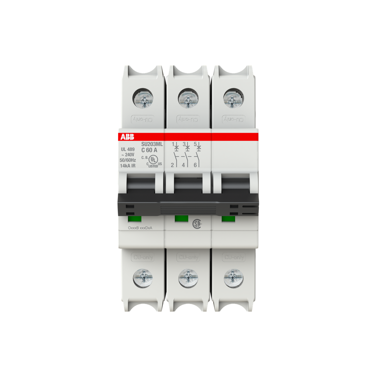 ABB SU203ML-C60 Thermal Magnetic Circuit Breaker