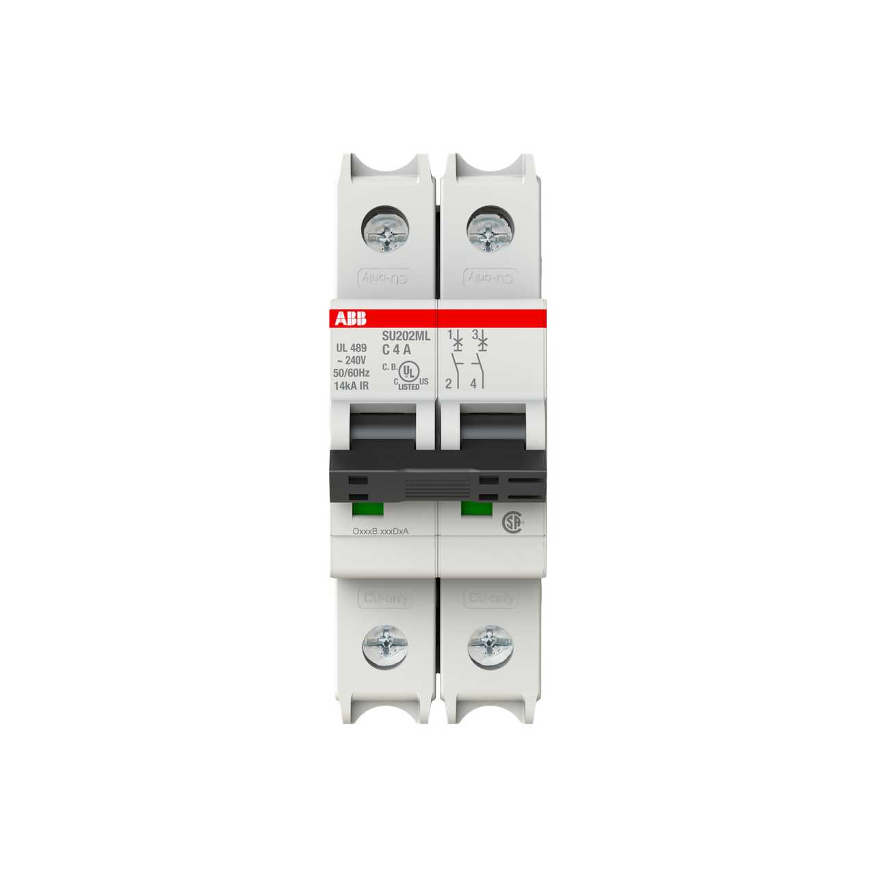 ABB SU202ML-C4 Thermal Magnetic Circuit Breaker