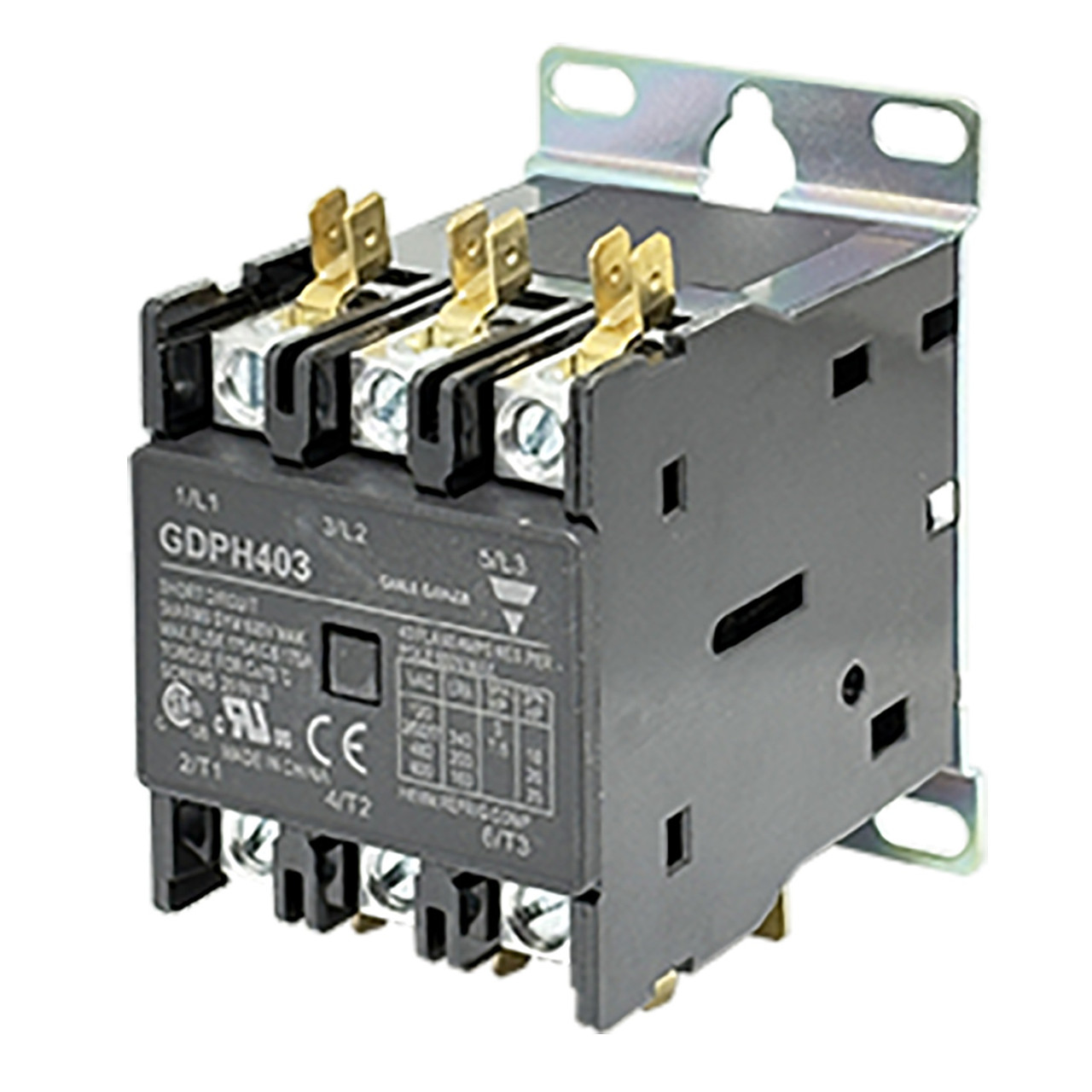 Carlo Gavazzi GDPH253L24V Definite Purpose Contactor