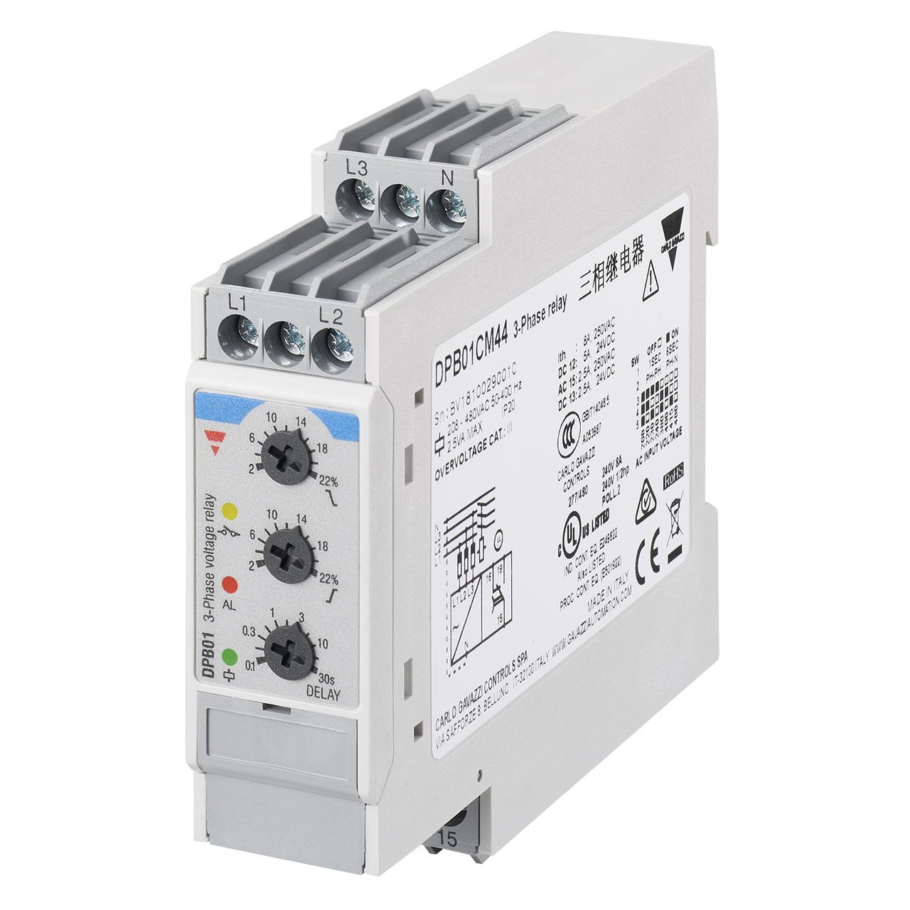 Carlo Gavazzi DPB01CM48 Phase Monitor Relay