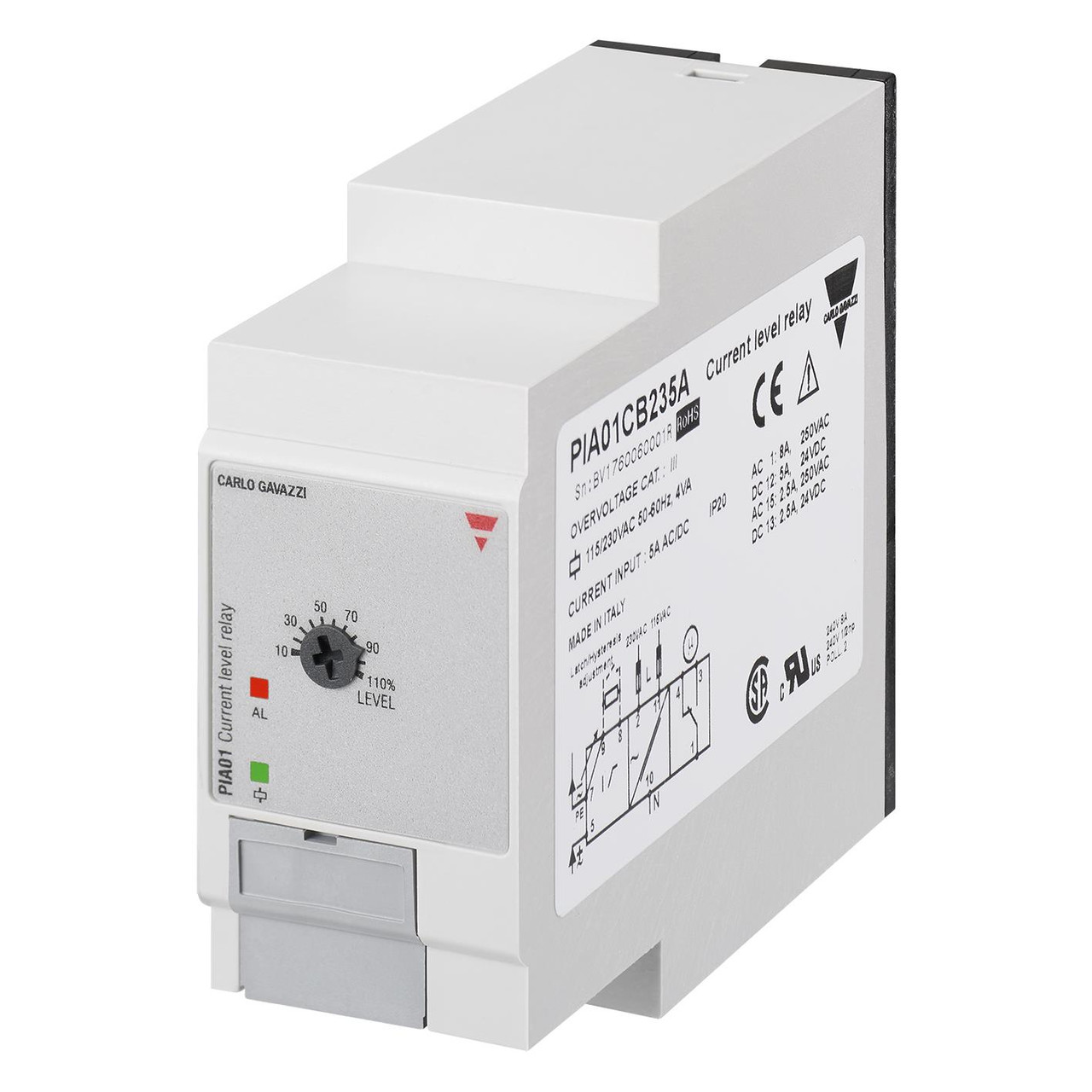 Carlo Gavazzi PIA01CB235A Current Monitor Relay