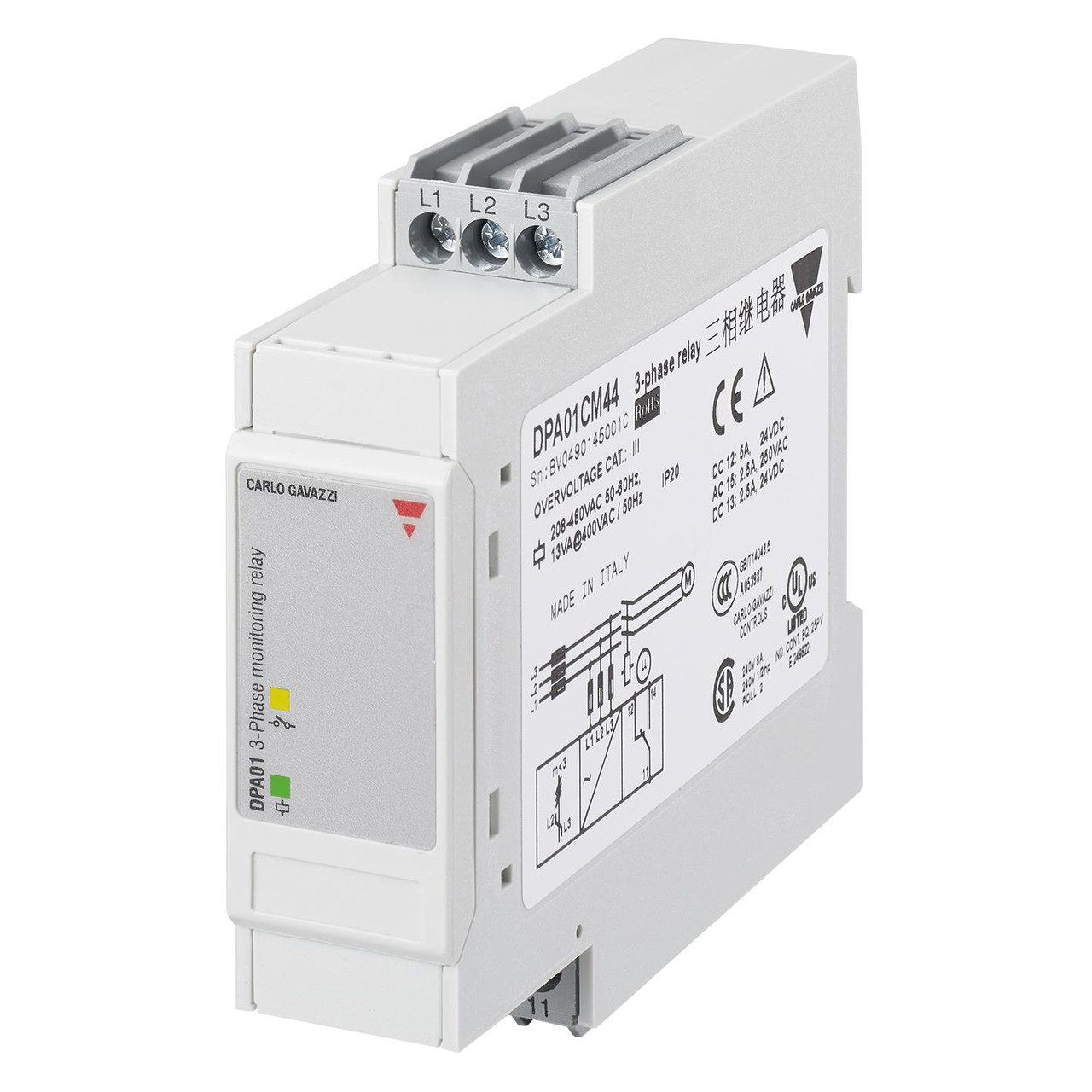 Carlo Gavazzi DPA01CM44 Phase Monitor Relay