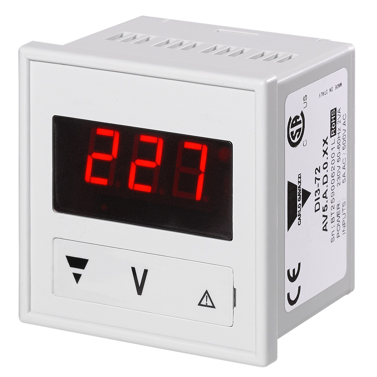 Carlo Gavazzi DI372AV5AD0XX Volt and Amp Meter