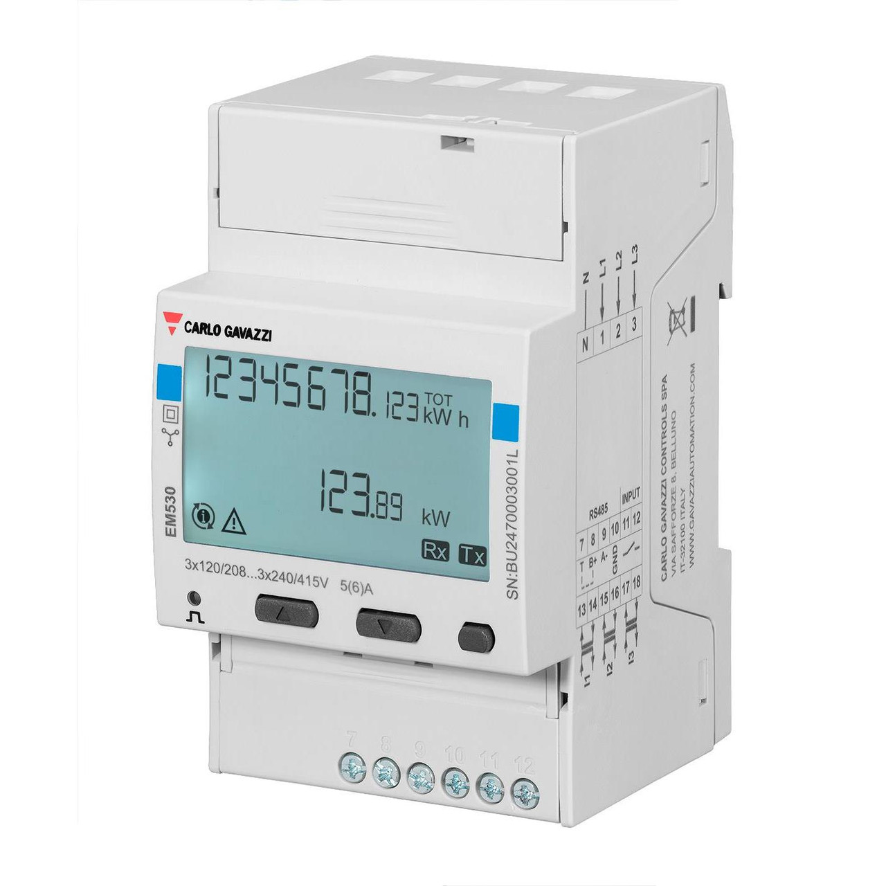 Carlo Gavazzi EM530DINAV53XO1X Energy Meter