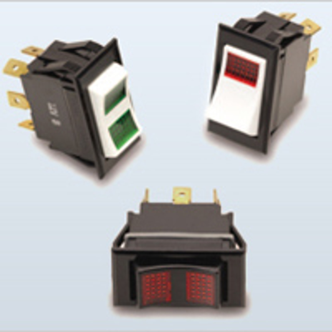 Carling Technologies LTIGM54-6S-WH-RC-NBL-XTM1 Rocker Switches