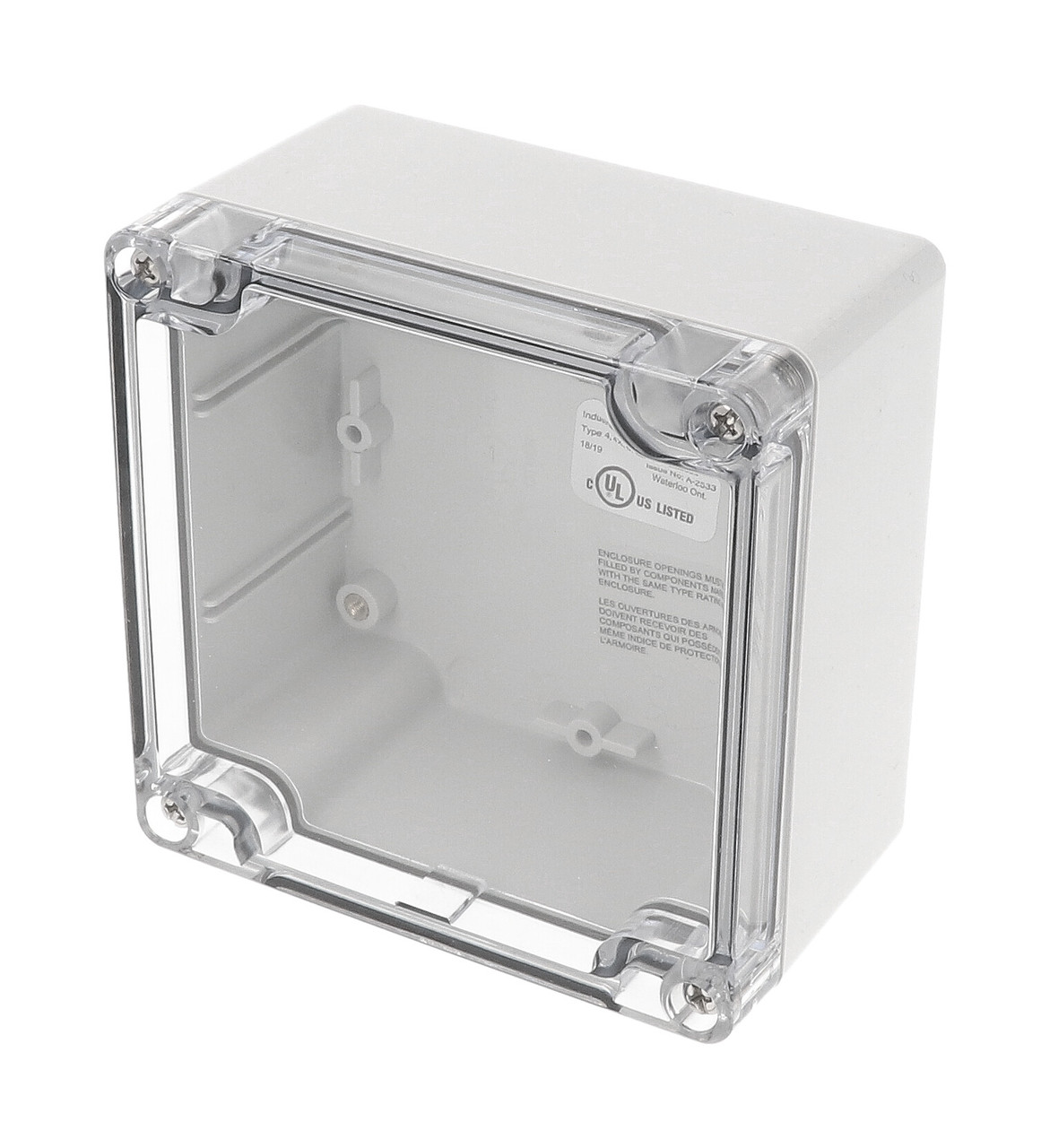 Hammond Manufacturing 1554L2GYCL Plastic Box