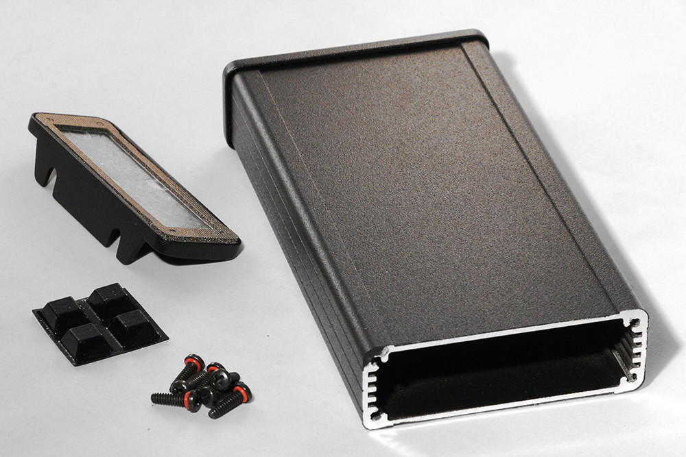Hammond Manufacturing 1457J1602EBK Aluminum Box