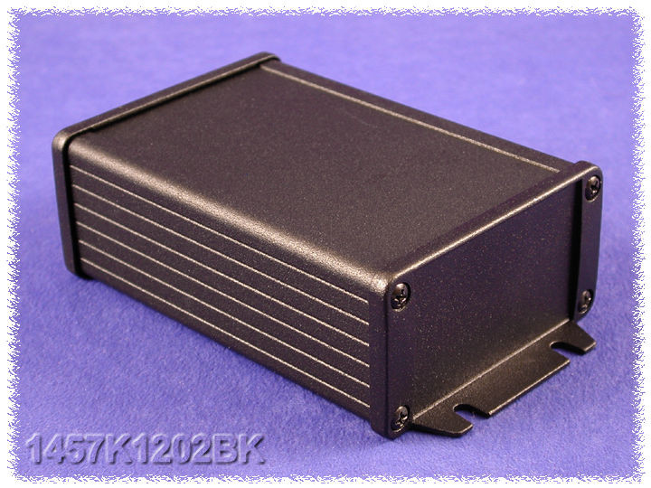 Hammond Manufacturing 1457K1202BK Aluminum Box