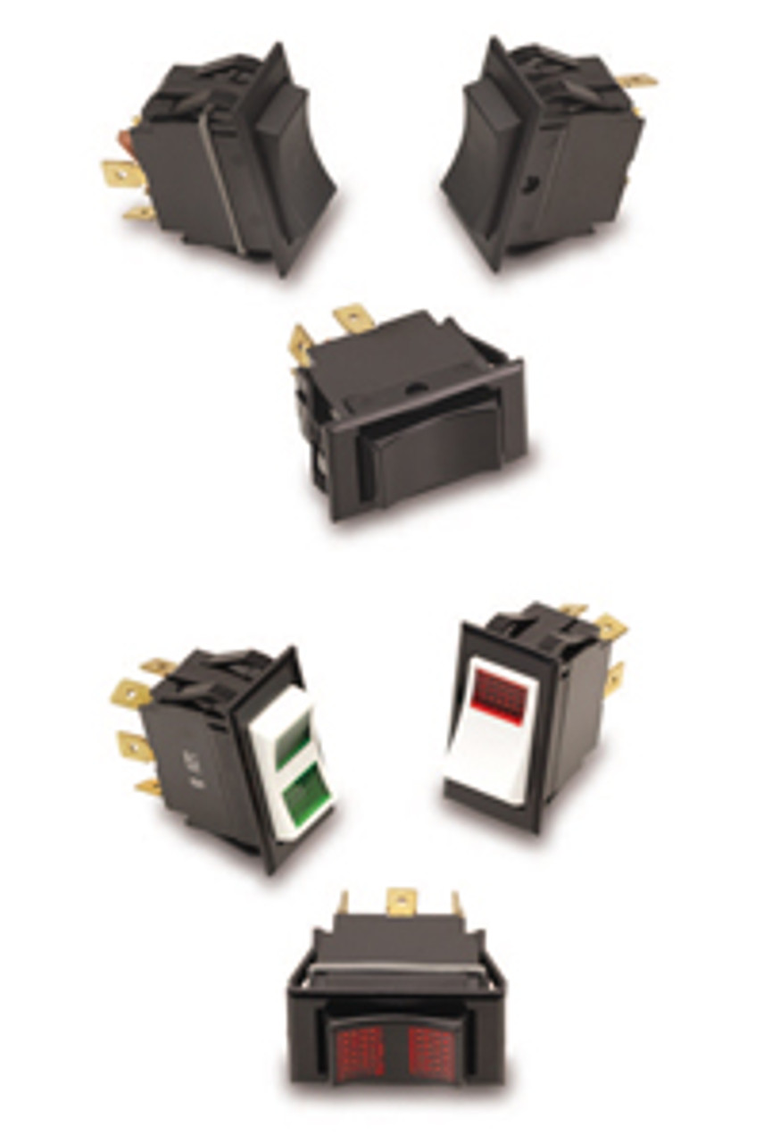 Carling Technologies TIGM5S-1S-WH-FW Rocker Switches