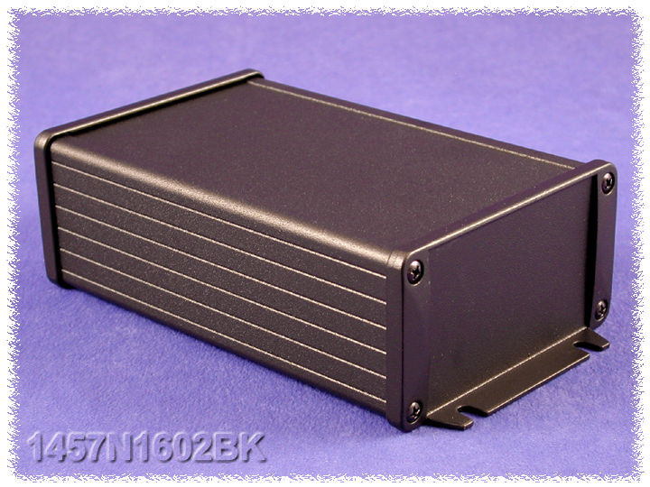 Hammond Manufacturing 1457N1602BK Aluminum Box