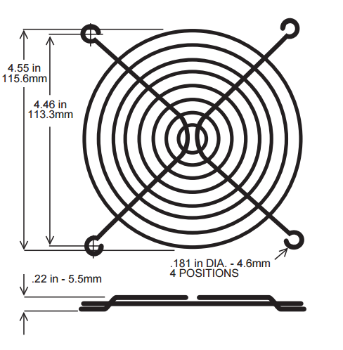 Mechatronics SGR-50 Metal Fan Guard