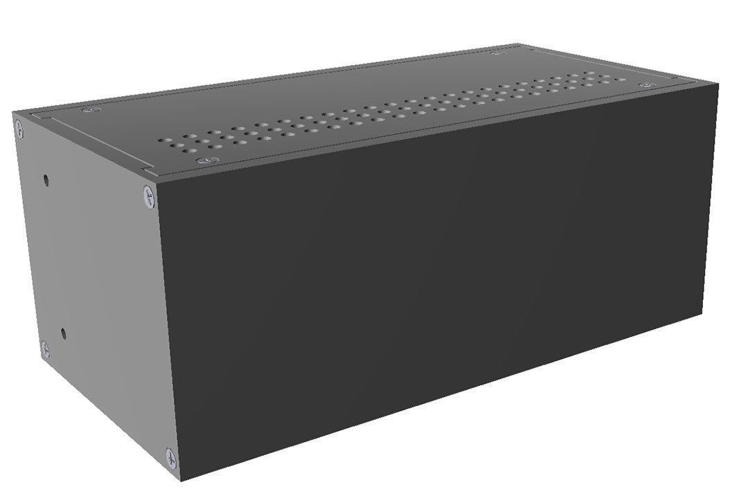 Hammond Manufacturing RM2U0804VBK Rack-Mount Instrument Enclosure