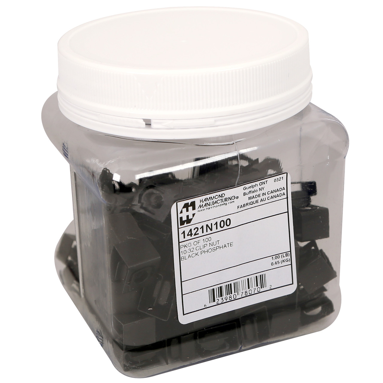 Hammond 1421N100 Clip Nuts