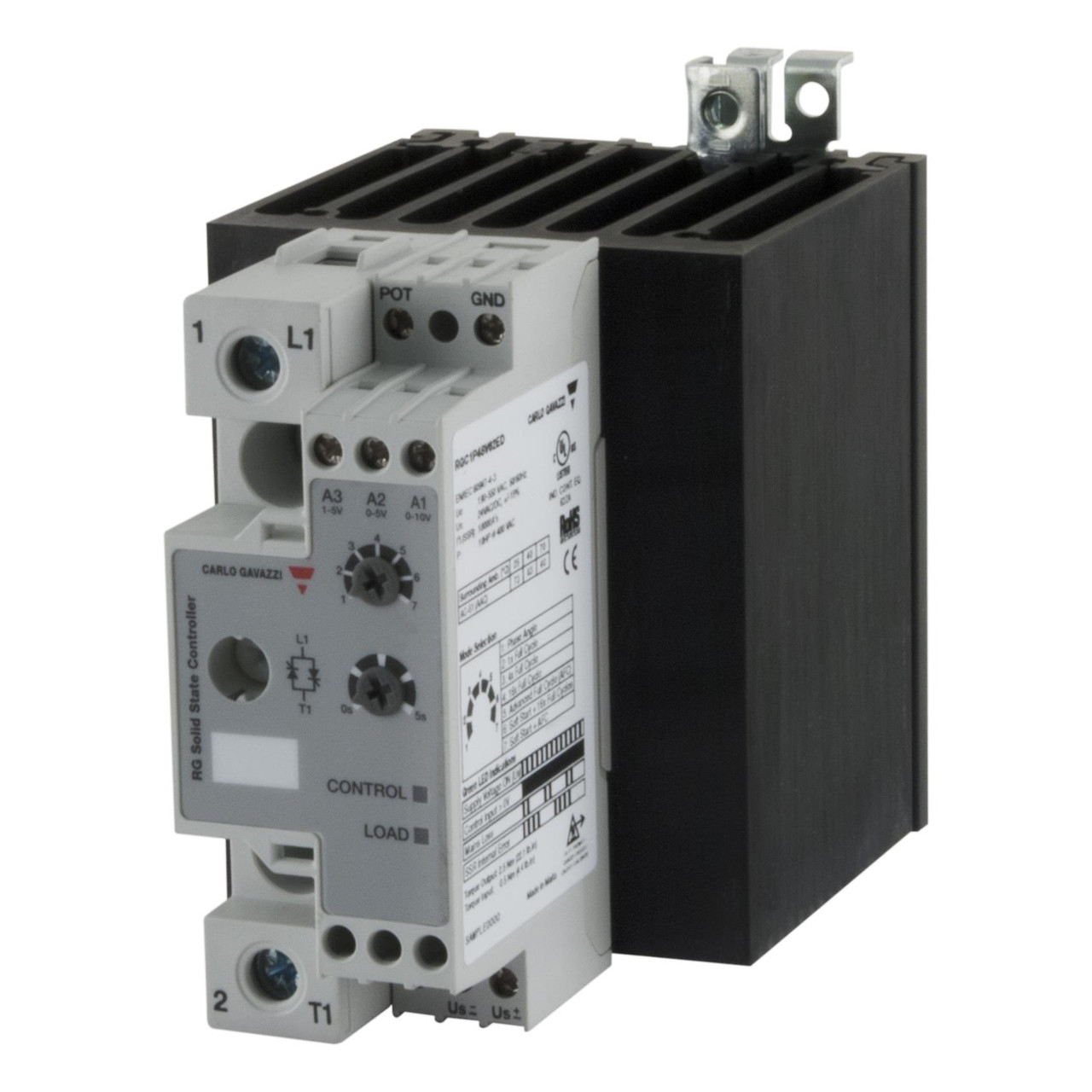 Carlo Gavazzi RGC1P48V62ED Solid State Contactor