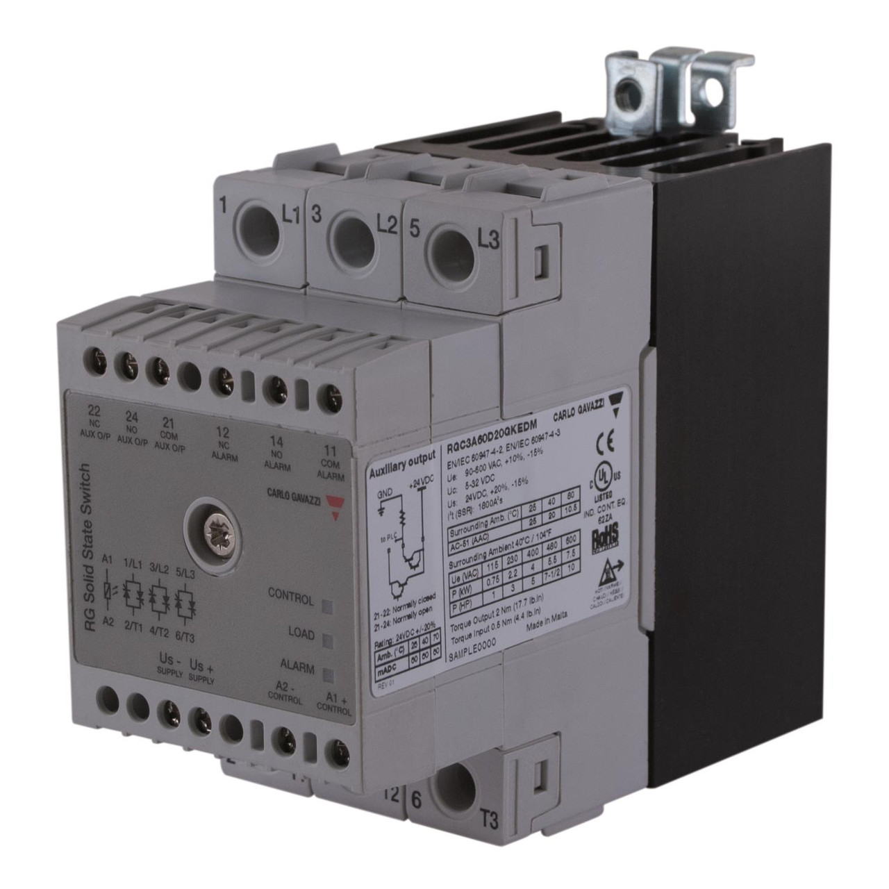 Carlo Gavazzi RGC2A60D25GKEDM Solid State Contactor